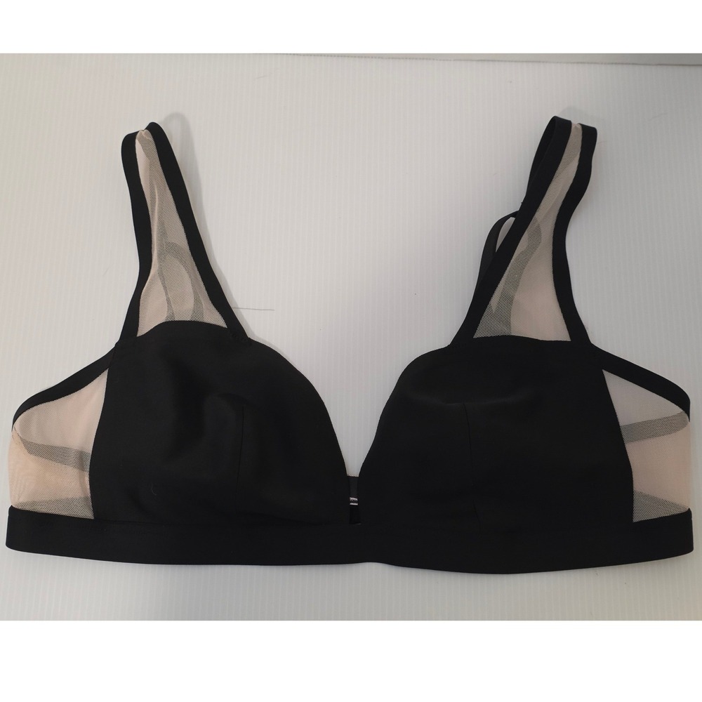 Victoria's Secret Mesh Bralette Large Black New 11154908
